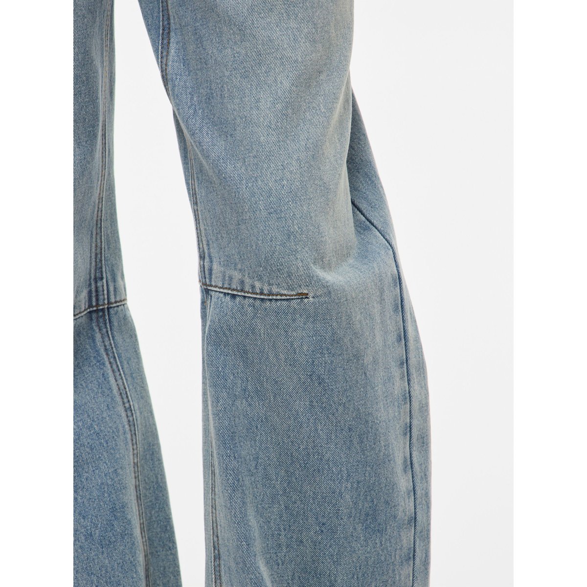 Jean À Coupe Ample bleu - light blue denim1, ROUGE EDIT