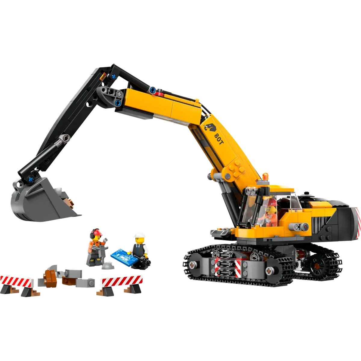 City La pelleteuse de chantier jaune multicolore, LEGO
