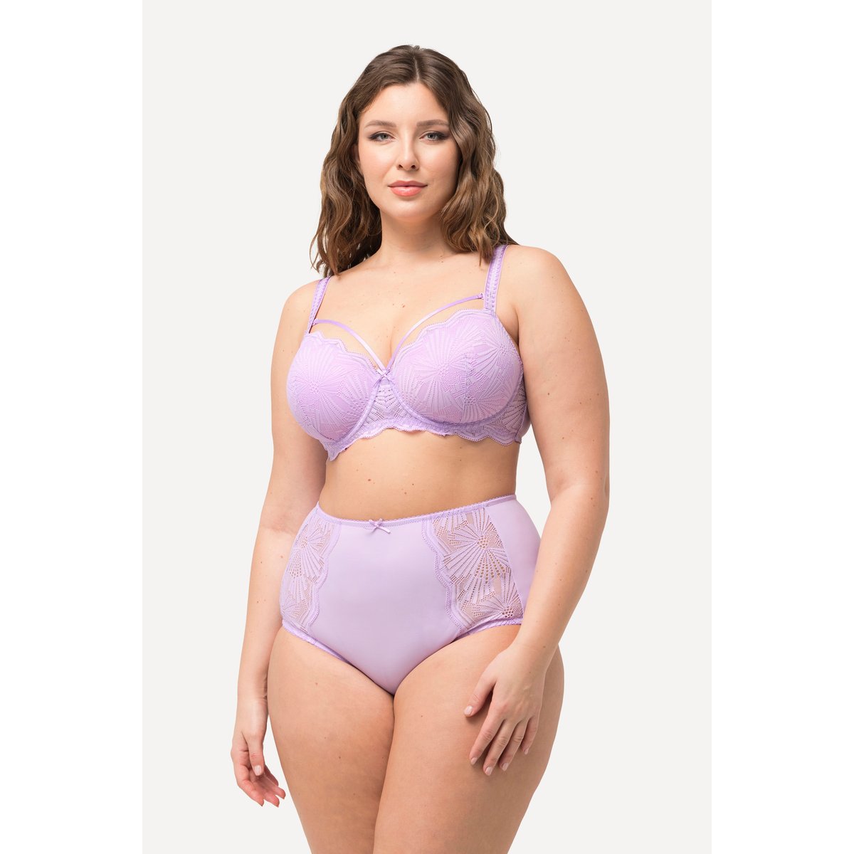 Soutien-gorge à armatures et bonnets souples lilas, ULLA POPKEN