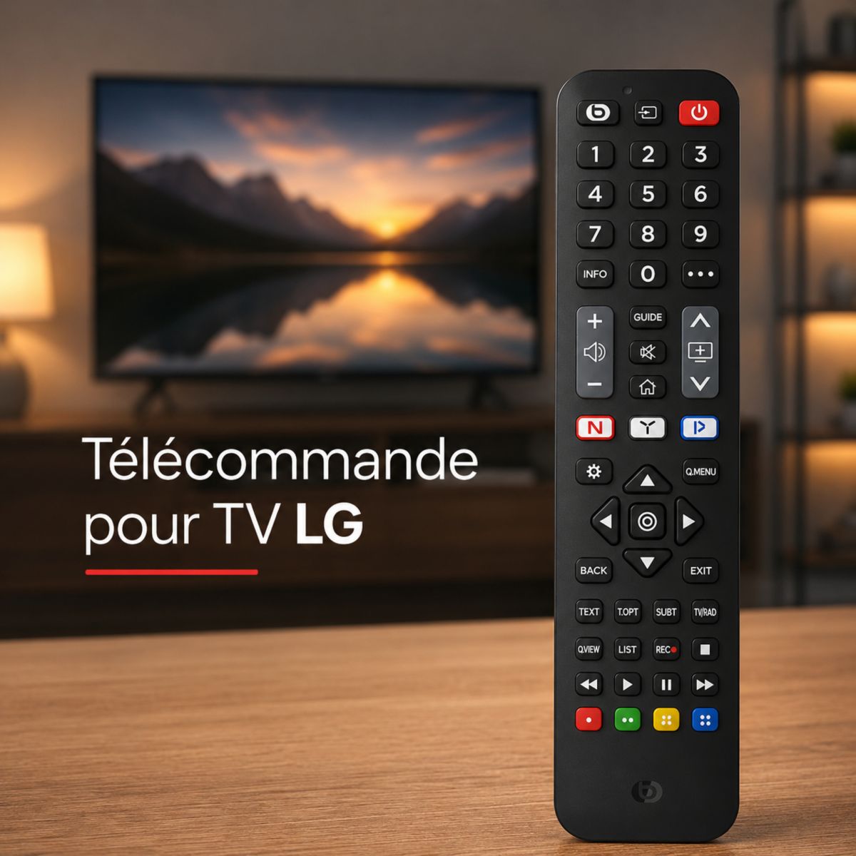 Télécommande pour TV LG couleur unique, ESSENTIEL B