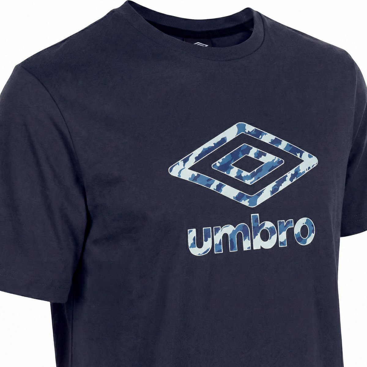 Tee shirt coton 160GSM bleu marine/blanc/bleu, UMBRO
