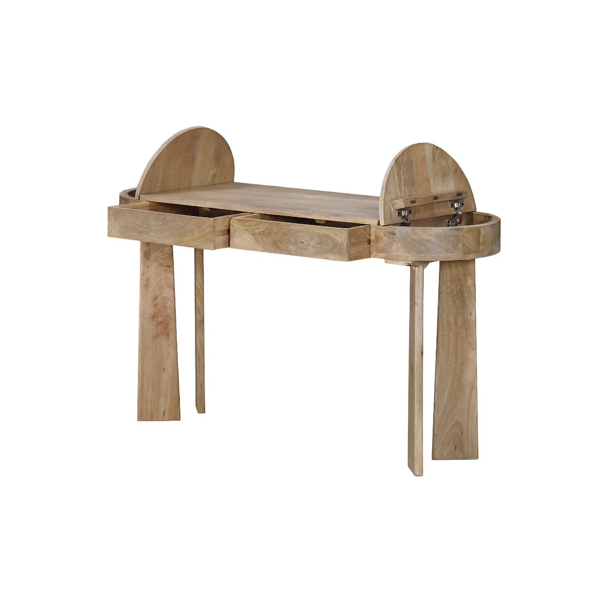 Console en bois de manguier LUMEYA bois clair, MADE IN MEUBLES