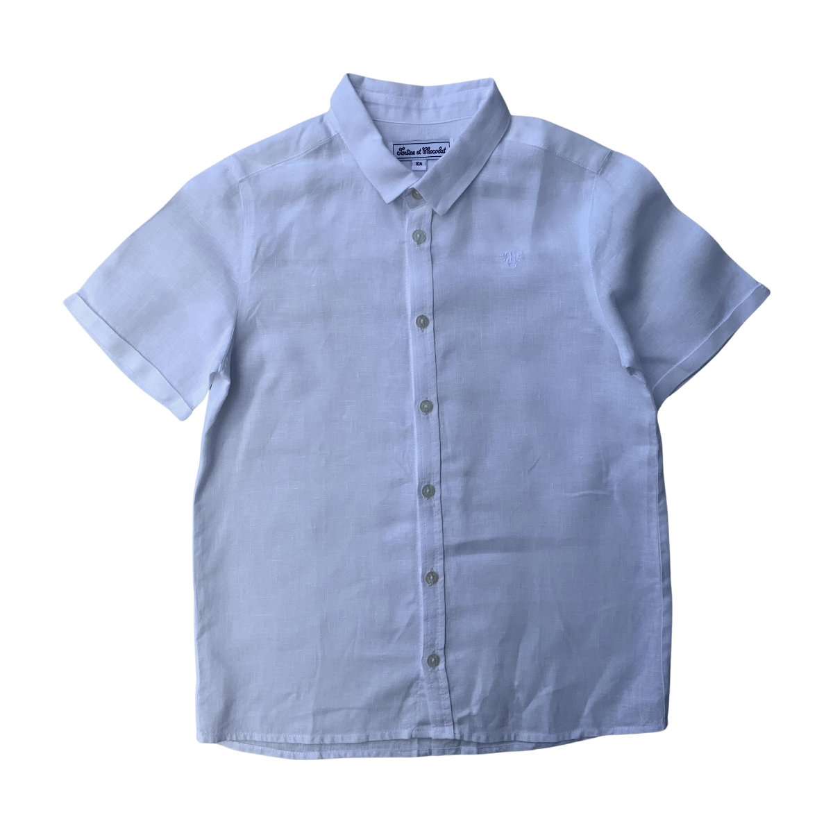 Chemise enfant - Très bon état blanc, TARTINE ET CHOCOLAT