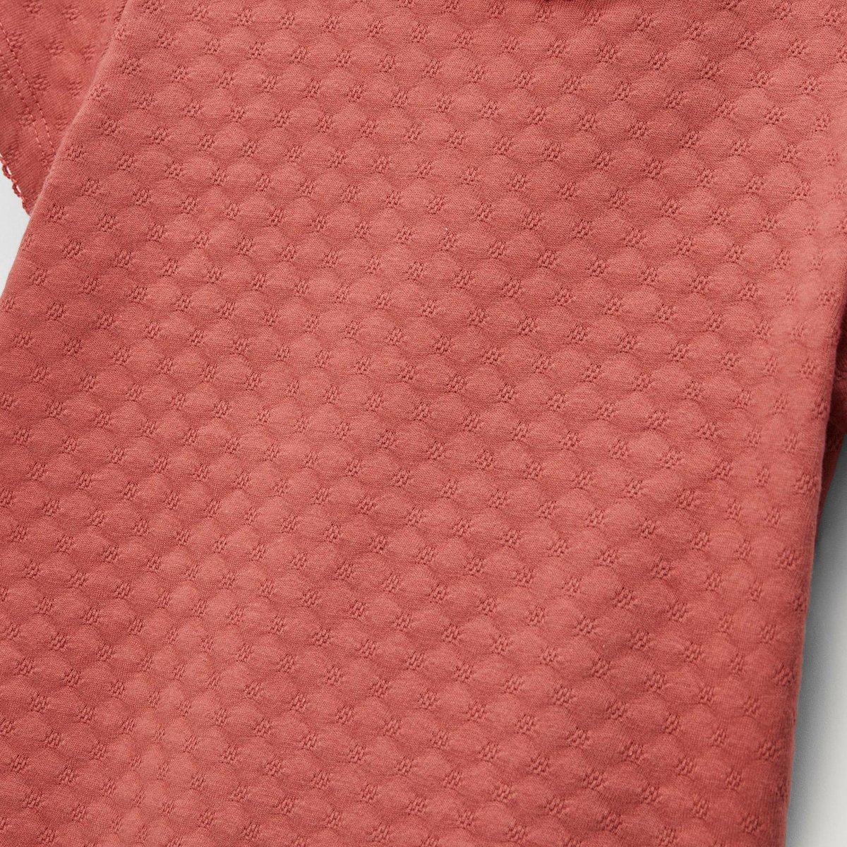 T-shirt manches courtes uni en coton BIO GOTS safran, BOUT'CHOU