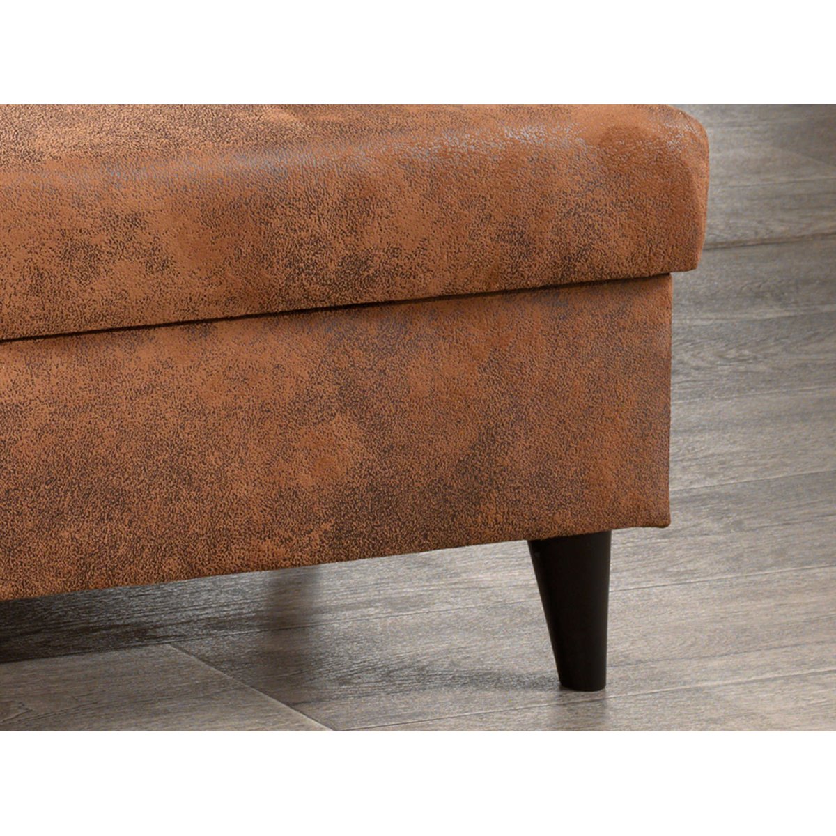 Canapé d'Angle droit 5 places - NORDIC marron, BEST MOBILIER