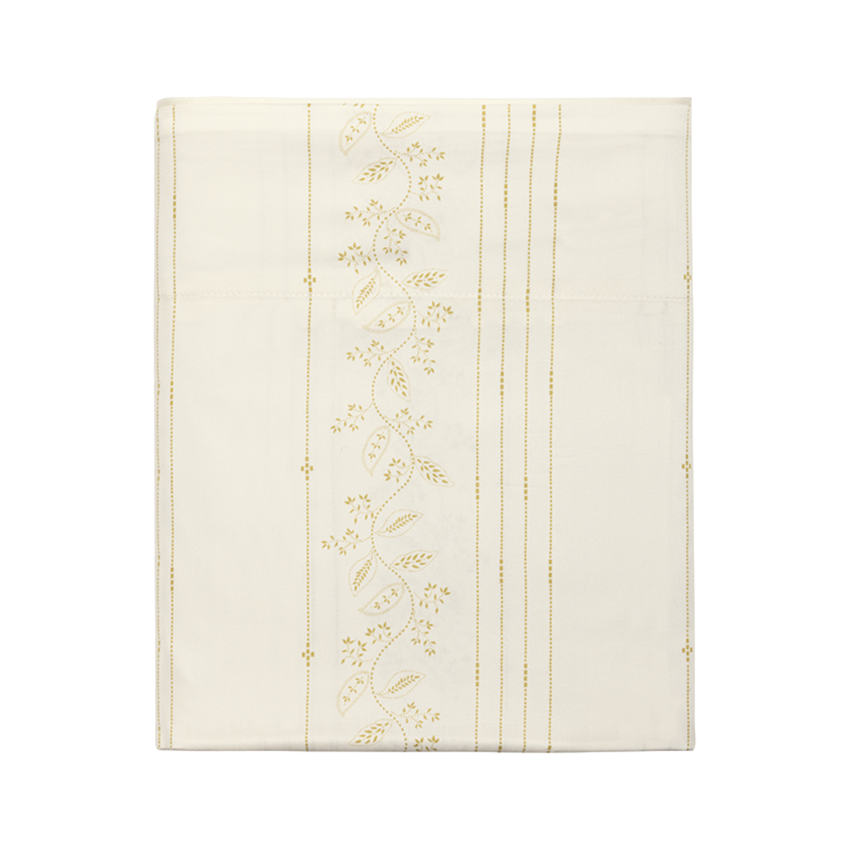 Drap plat imprimé en satin de coton bio, GALERIE blanc hermine, ALEXANDRE TURPAULT