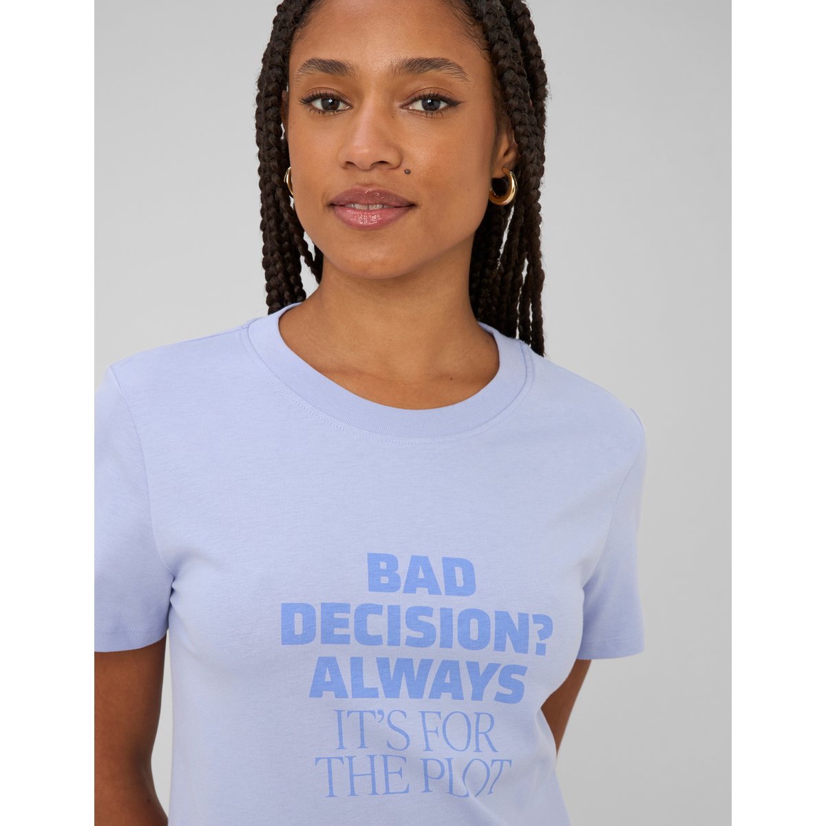T-shirt imprimé lila, BZB