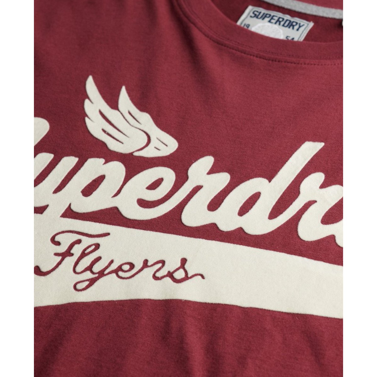 T-shirt Flyers Script rouge porto, SUPERDRY
