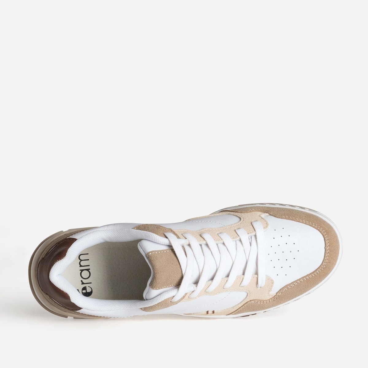 Basket en cuir PHILIBERT blanc, ERAM