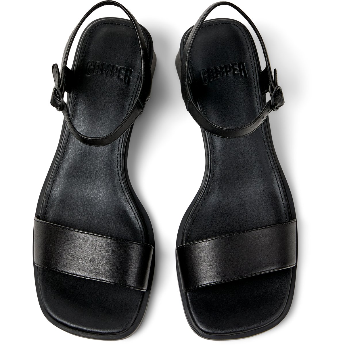 Sandales Cuir daim KORA SANDAL noir, CAMPER