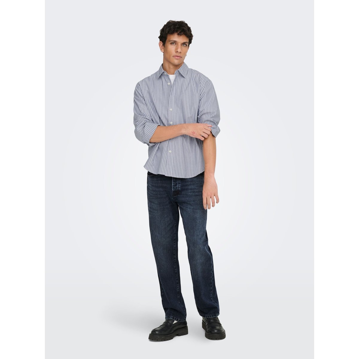 Chemise Oxford peacoat, ONLY & SONS