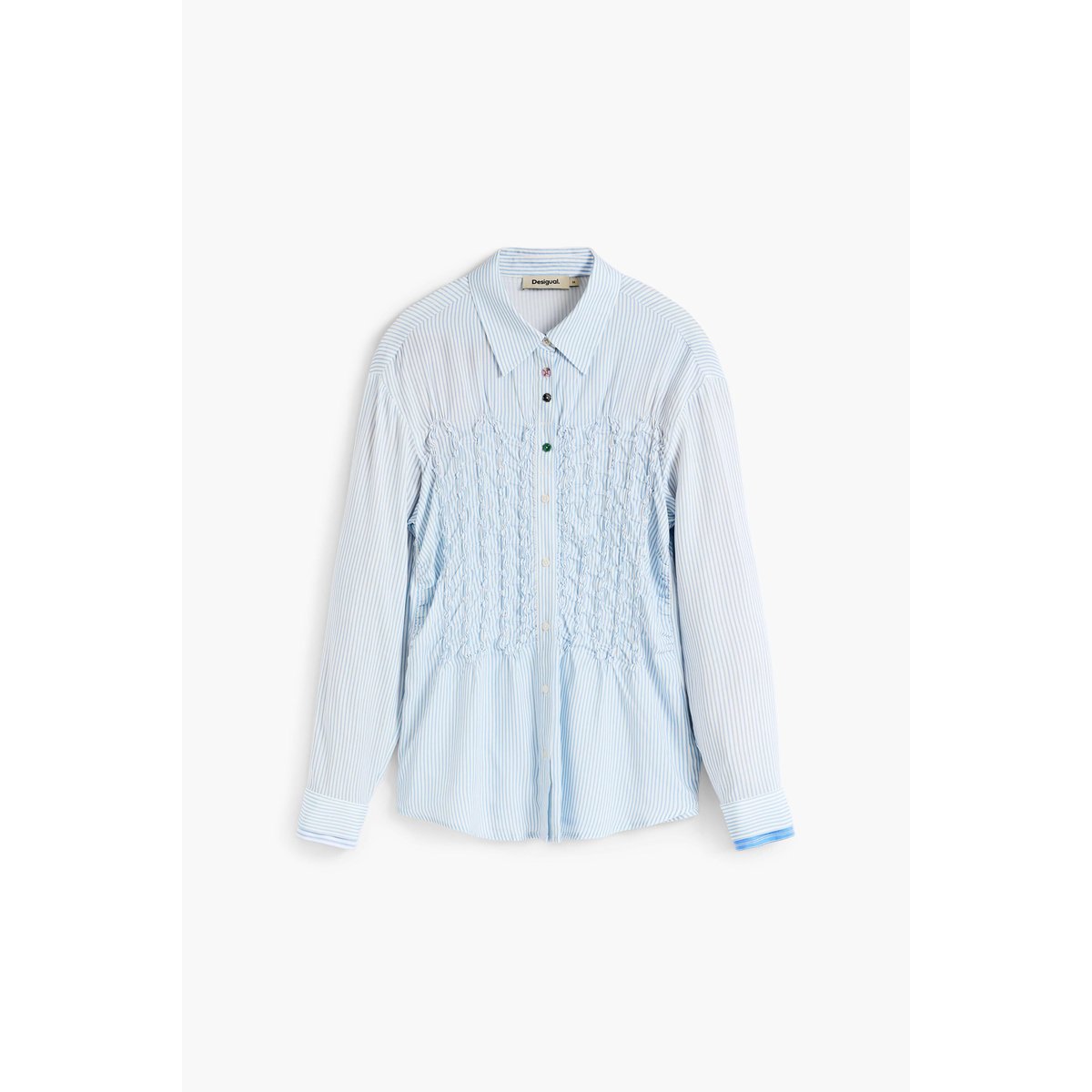 Chemise longue à rayures bleu, DESIGUAL