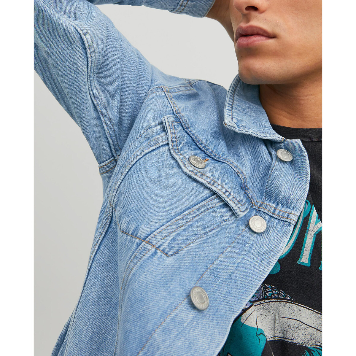 Veste en jean bleu jean, JACK & JONES