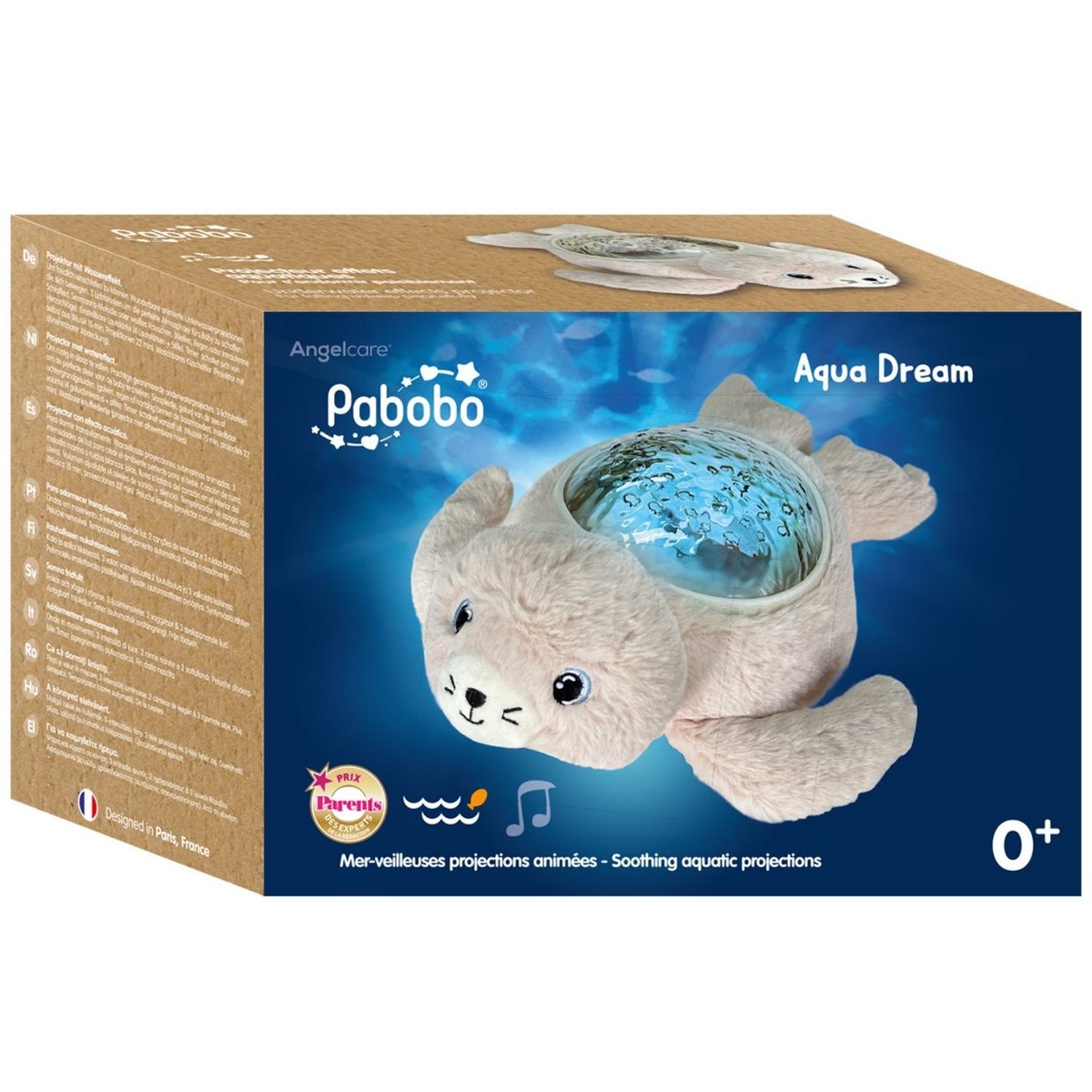 Veilleuse projecteur Aqua Dream beige, blanc, bleu, PABOBO
