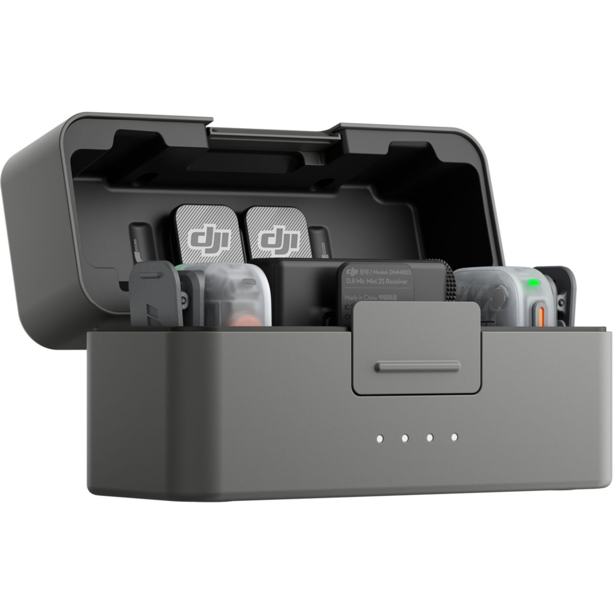 Micro cravate sans fil Mic Mini 2S (2TX + 1 RX + Charging Case) couleur unique, DJI