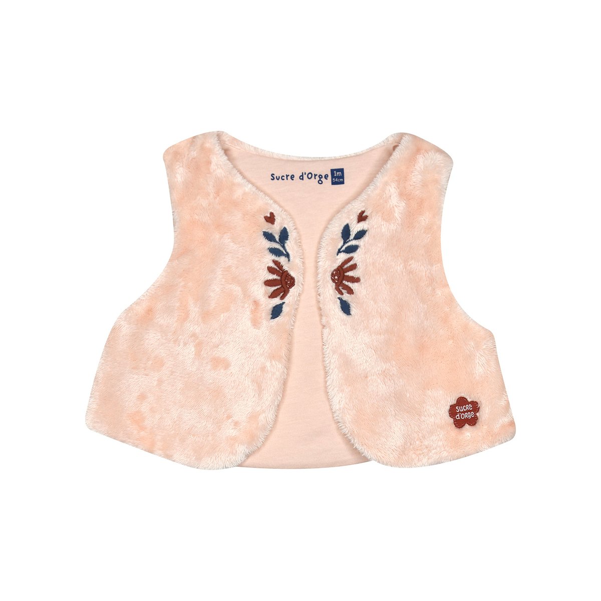 Ensemble robe manches longues gilet sans manches peggie blanc, SUCRE D'ORGE