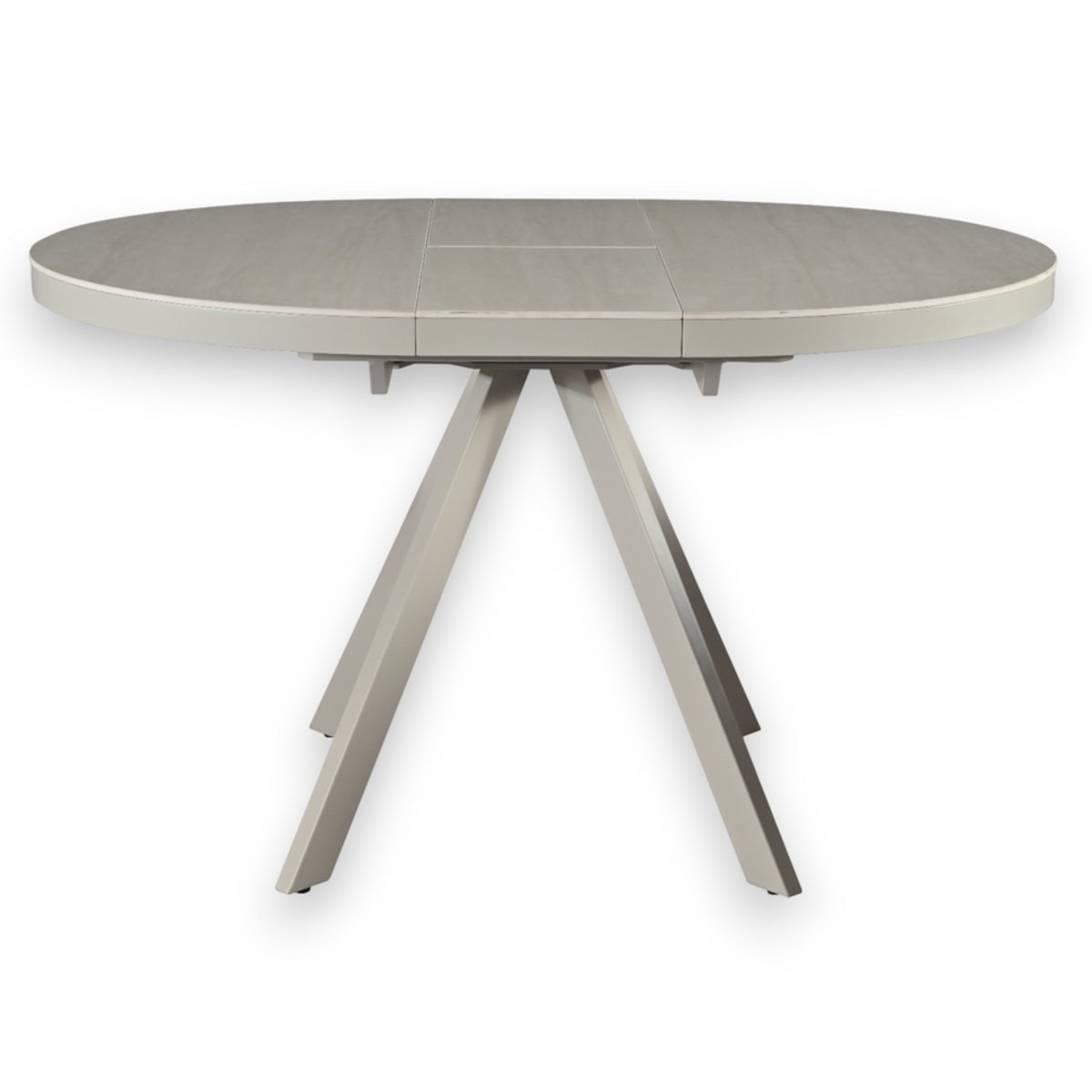 Table repas céramique he 100 cm avec allonge blanc, ZAGO