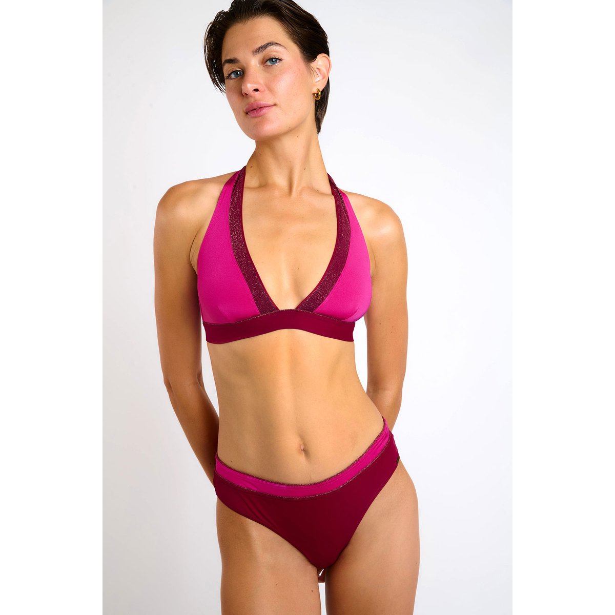 Haut de maillot triangle Brume - FORMOSA bordeaux, LIVIA