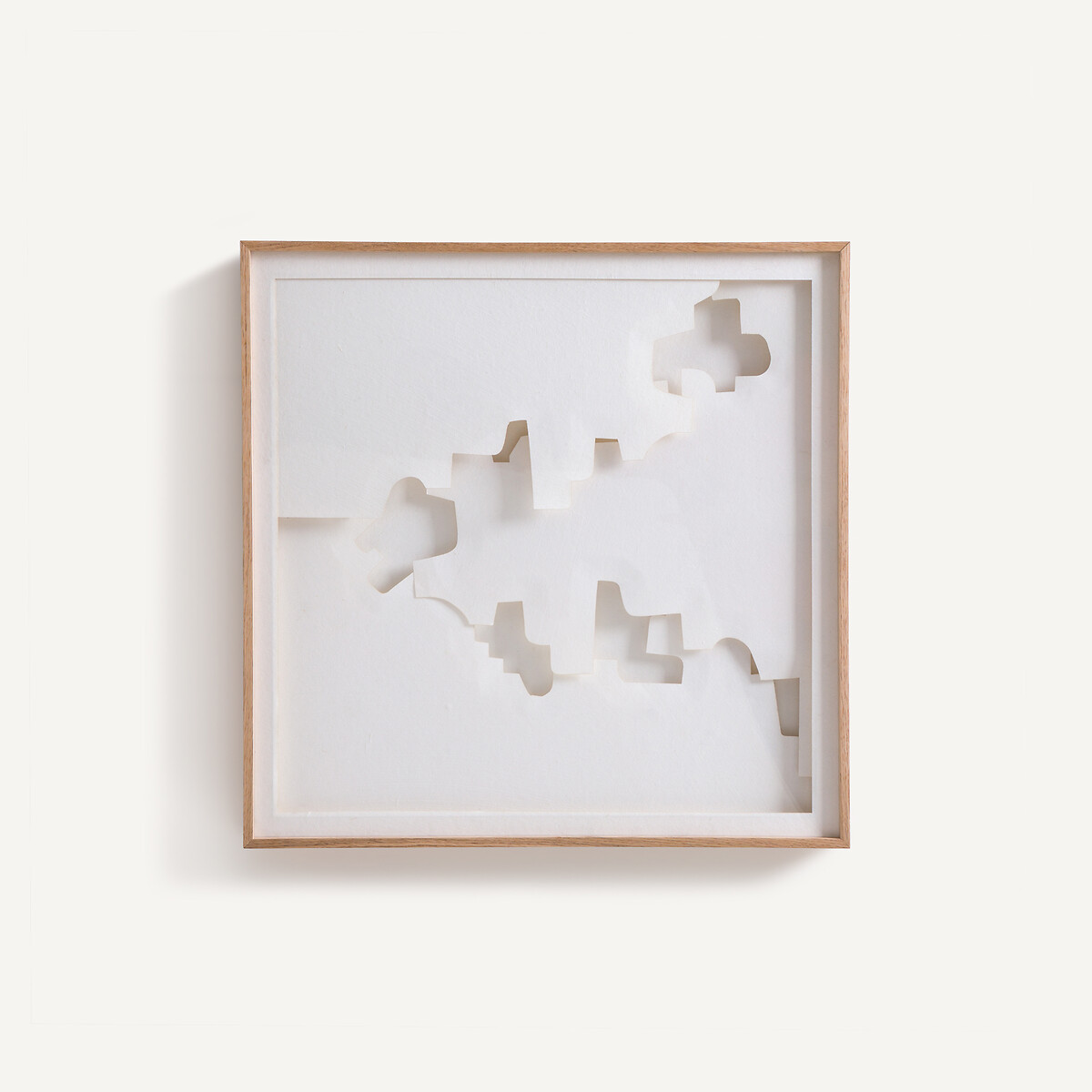 Tableau en relief, en papier découpé, NYMIA blanc, AM.PM