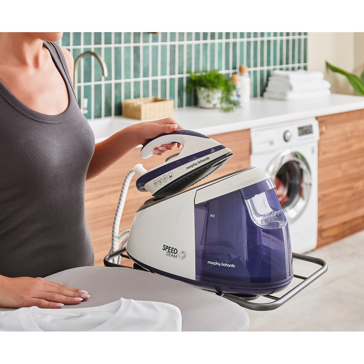 Speed Steam 3000W Steam Generator Iron - 333202 blue, MORPHY RICHARDS