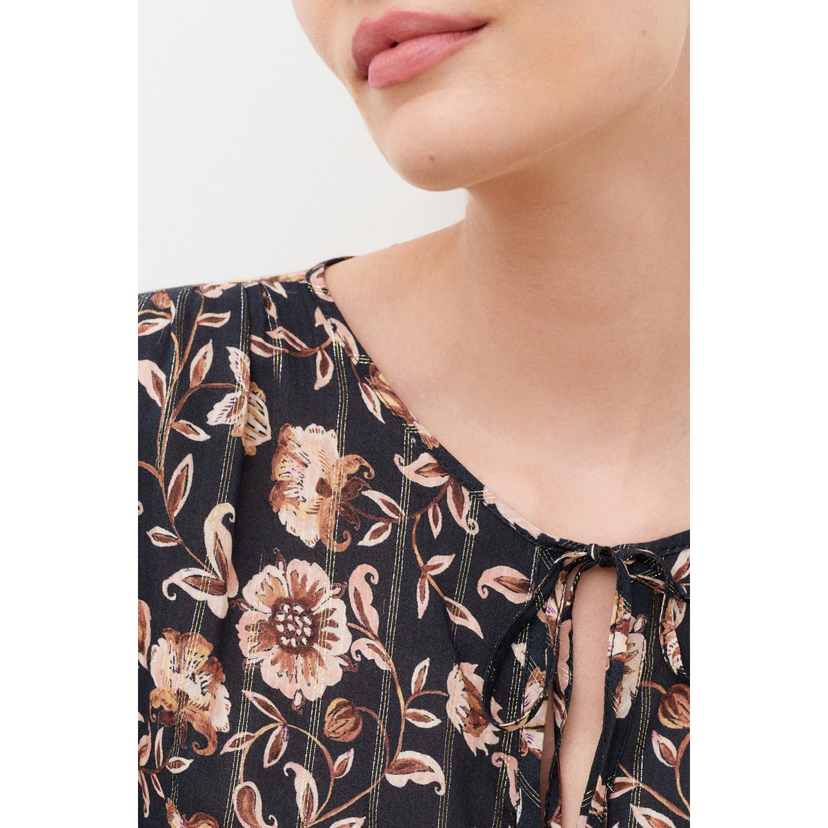 Chemise droite col v CHANIA multicolore, CAROLL