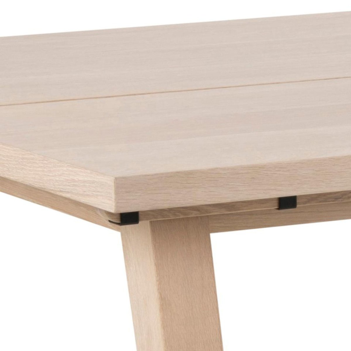 Table à manger rectangulaire en bois blanchi L200 8 personnes - ALISIA bois clair, HELLIN, DEPUIS 1862