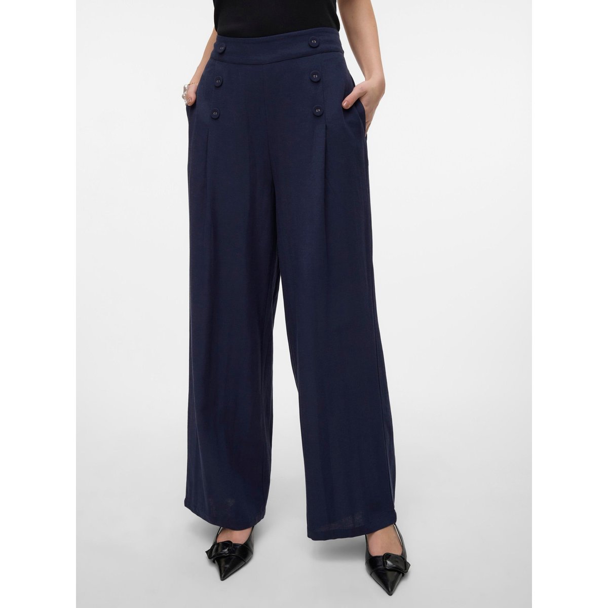 Pantalon À Jambe Large night sky, VERO MODA