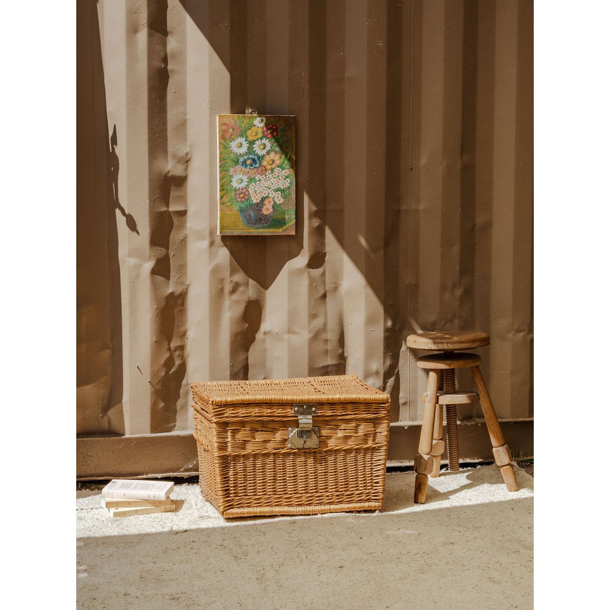 Malle en osier Lucienne N°309 - Bon état beige, DEBONGOUT