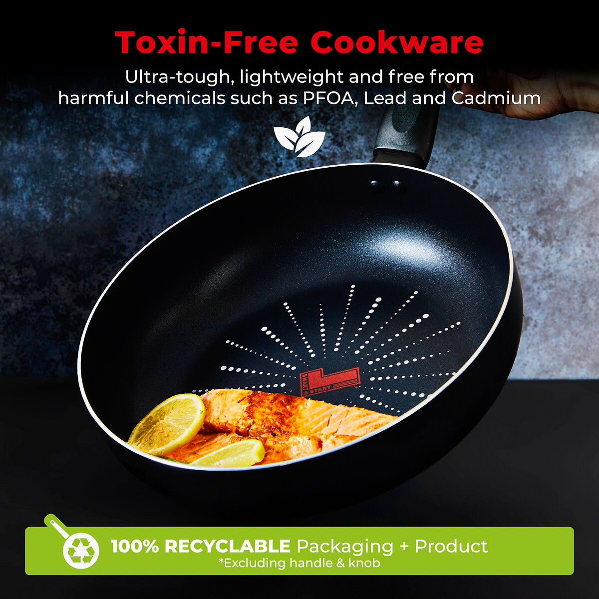 28cm Smart Start Classic Multi-Pan black, TOWER