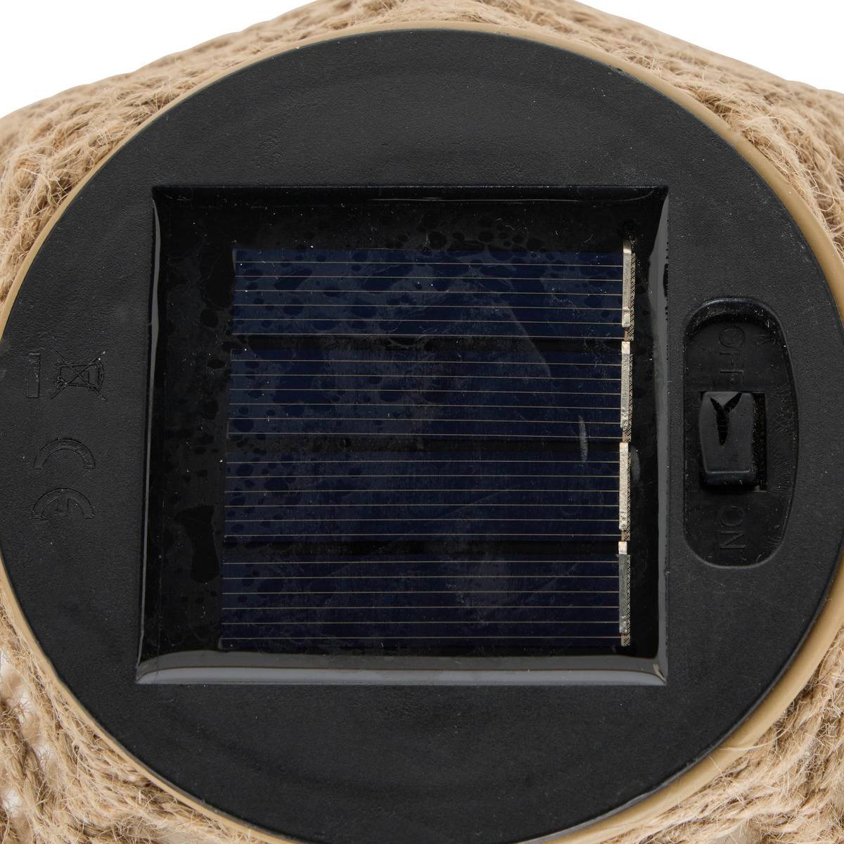 Lanterne d'extérieur solaire GINA beige, ATMOSPHERA