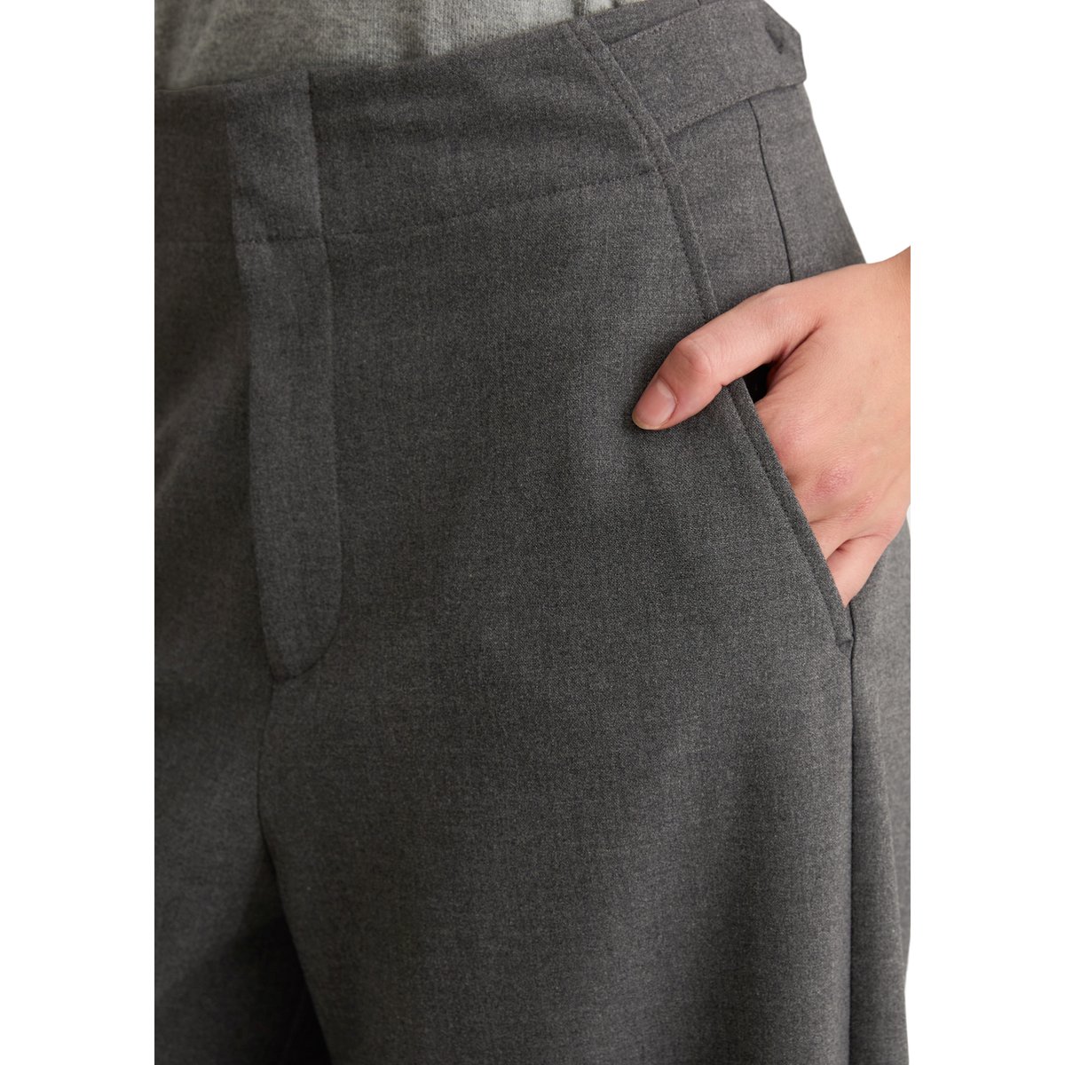 Pantalon coupe classique avec LENZING™ ECOVERO™ gris, MARC O’POLO DENIM