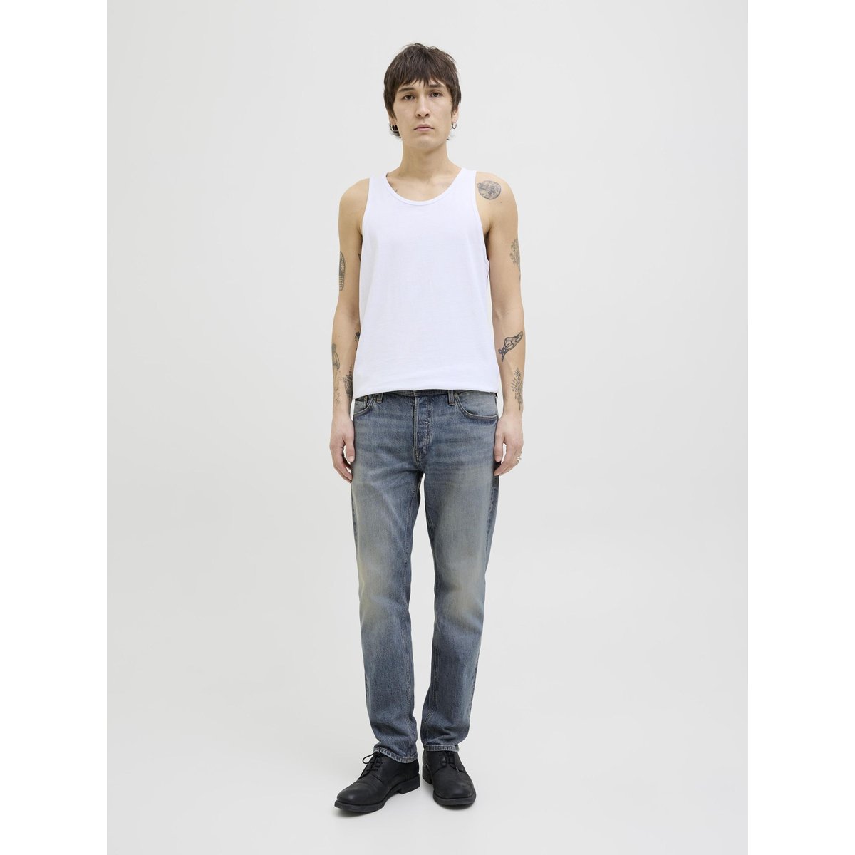 Jean Coupe Tapered blue denim, JACK & JONES