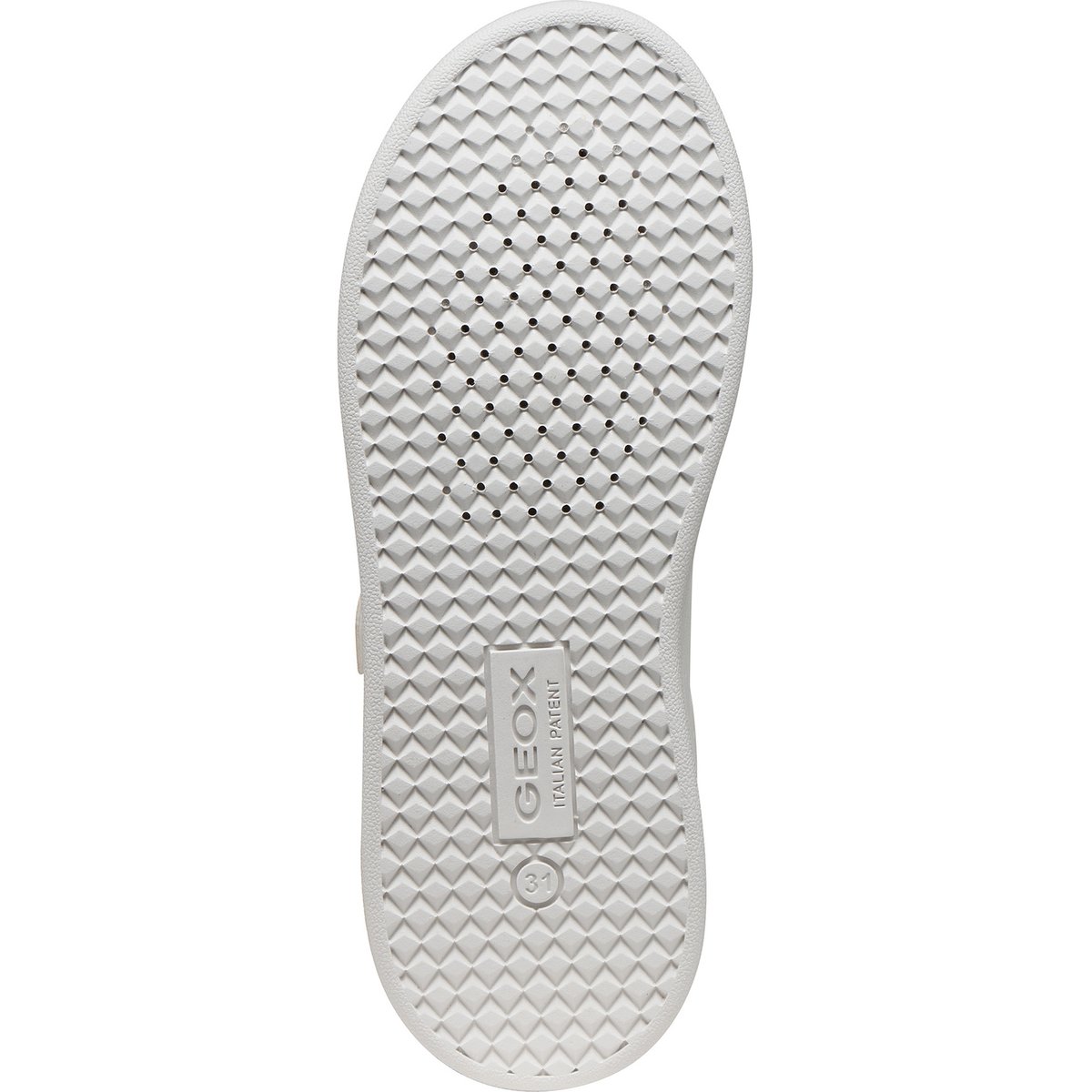 Baskets respirantes élastiquées Eclyper blanc/lilas, GEOX