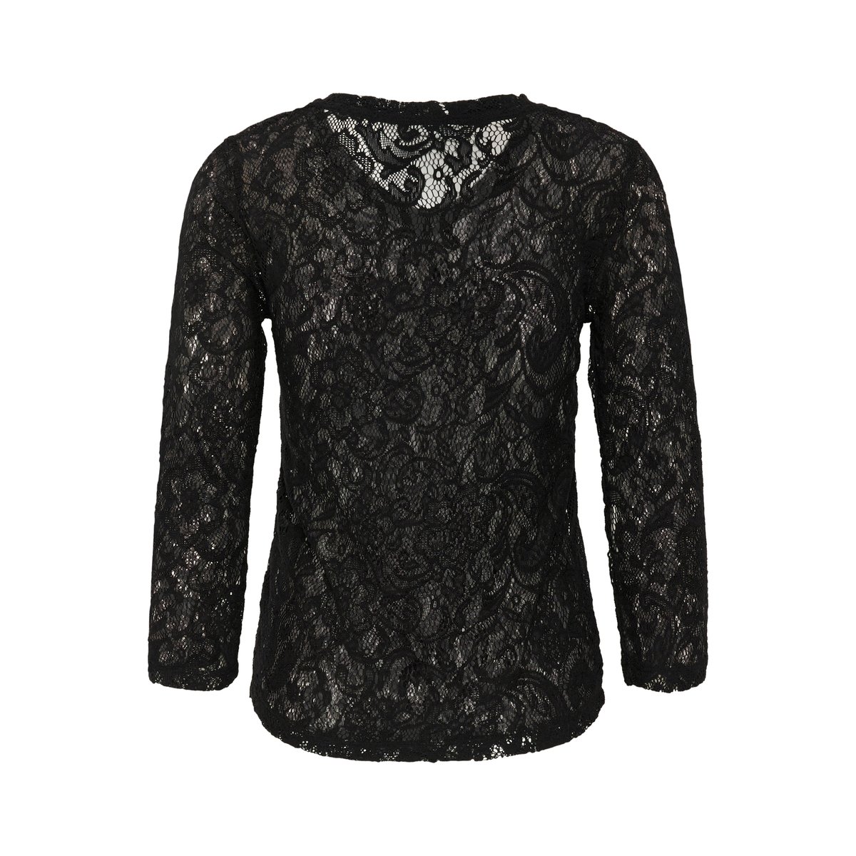 Blouse with long sleeve noir black, KAFFE