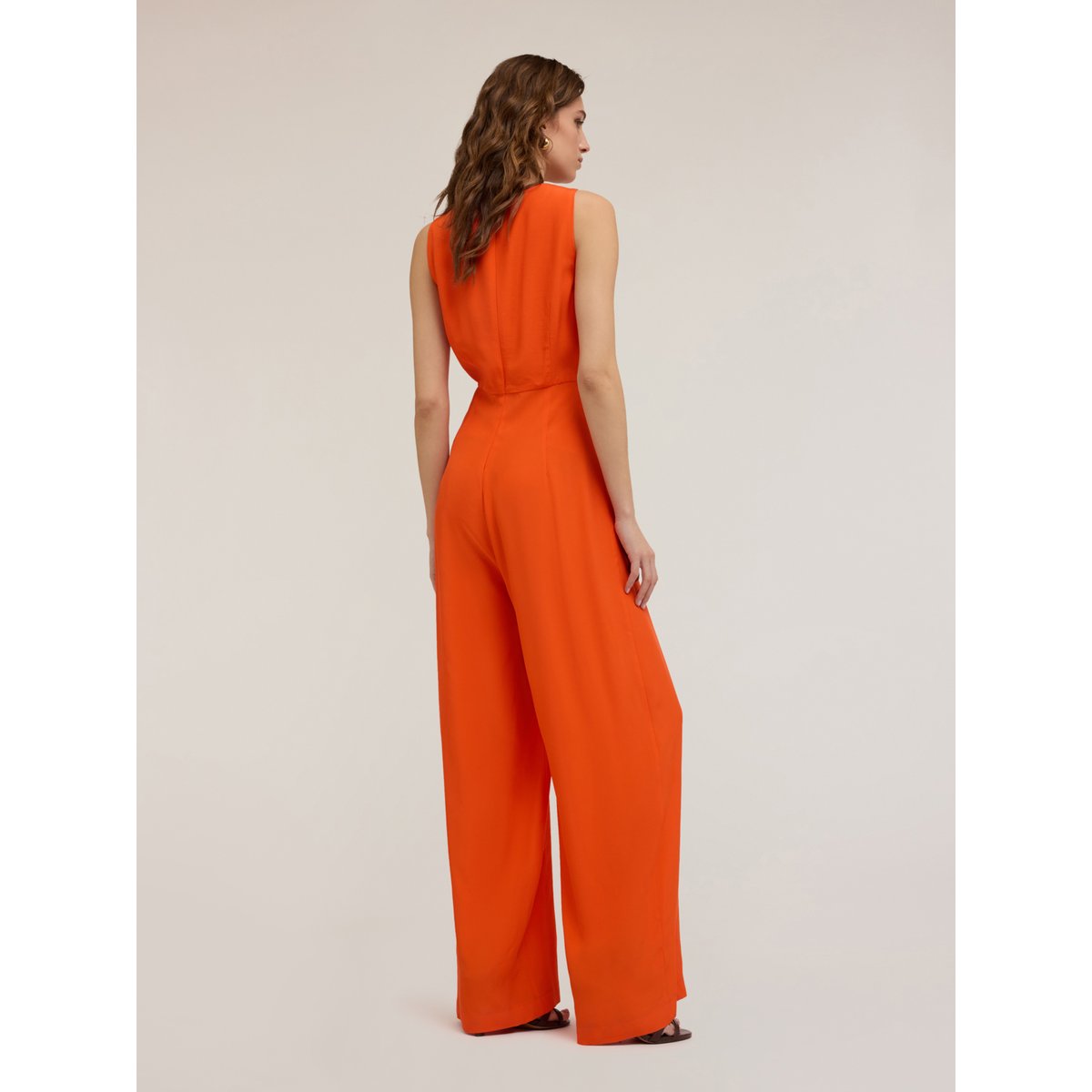 Combinaison longue en viscose rouge, MOTIVI