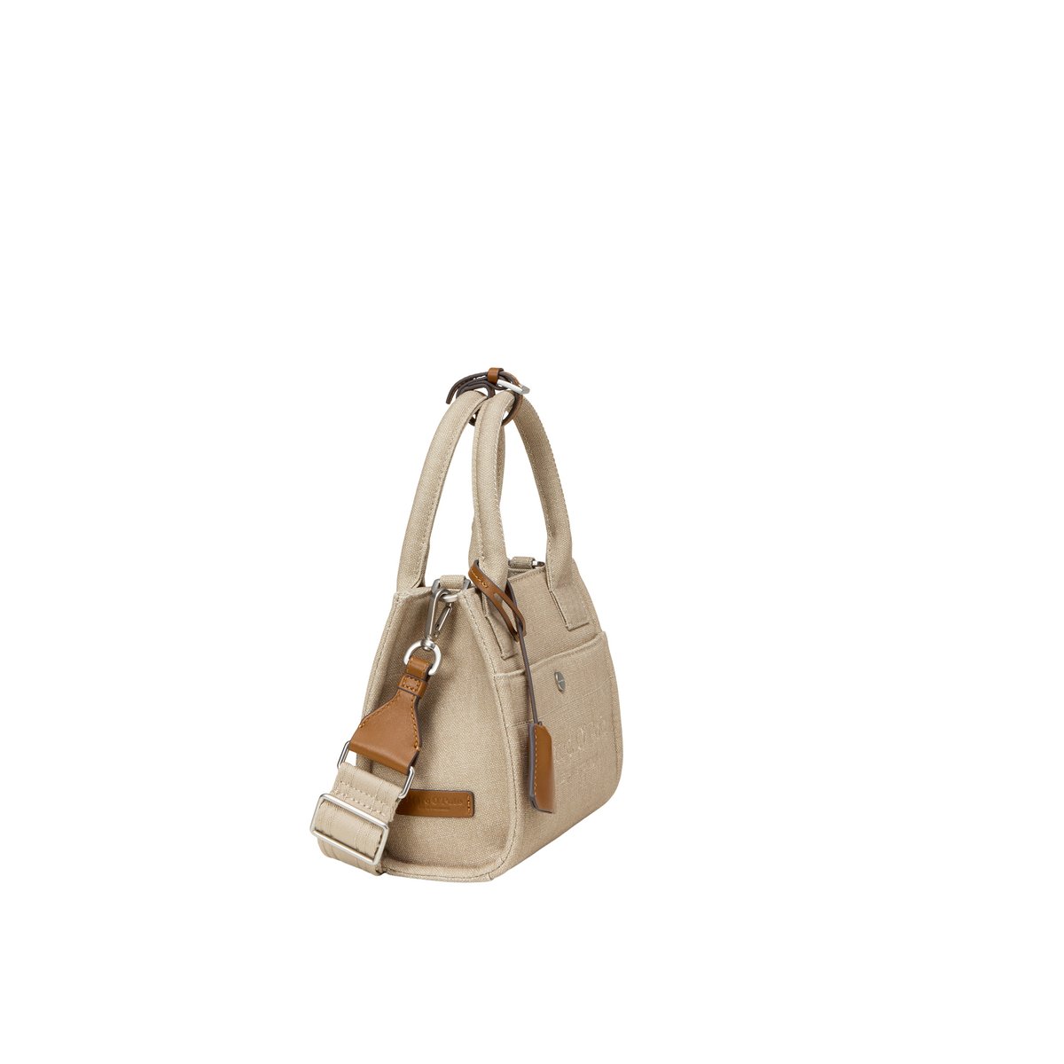 Canvas Shopper modèle Mira petit en coton organique robuste beige, MARC O'POLO