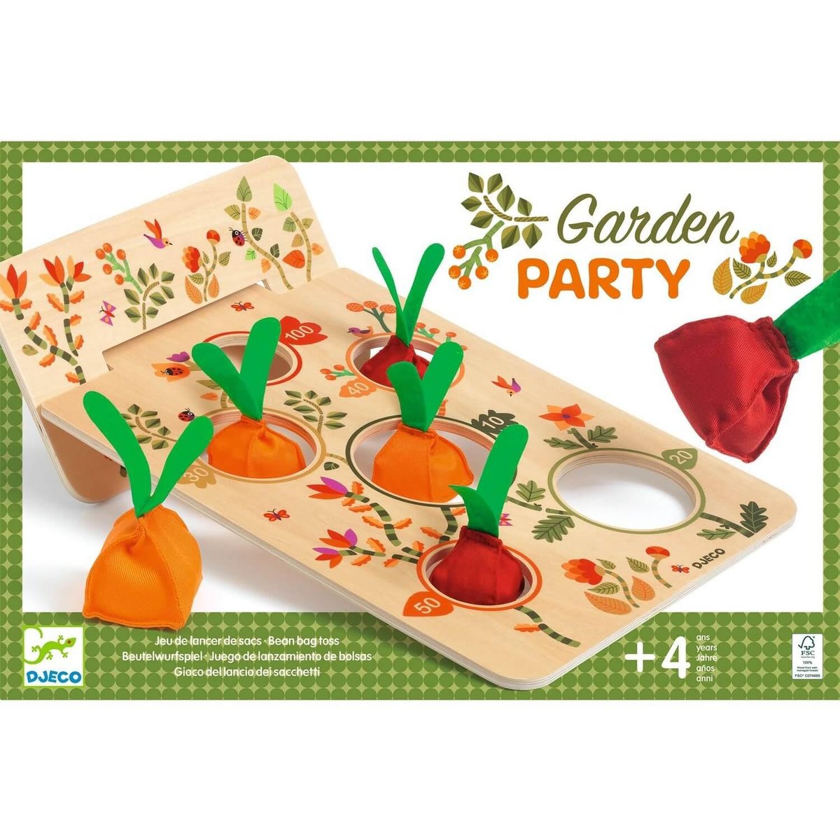 Garden Party Jeu d'adresse couleur unique, DJECO