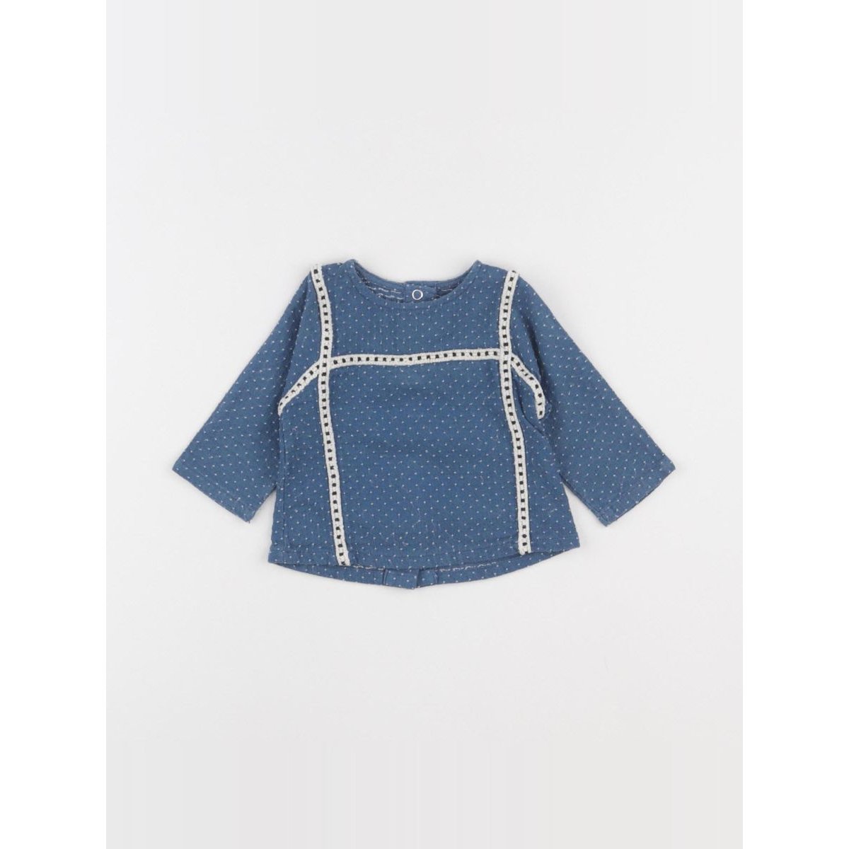 Blouse - Etat satisfaisant bleu, MOULIN ROTY