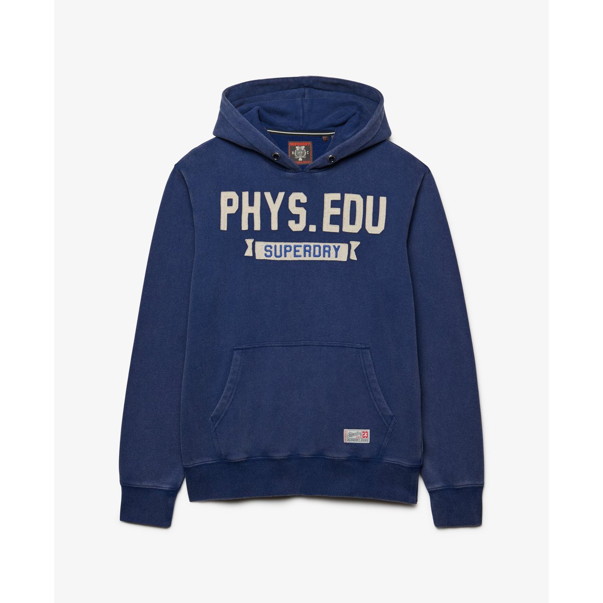 Sweat à capuche Track Coupe Décontractée bleu marine intense, SUPERDRY