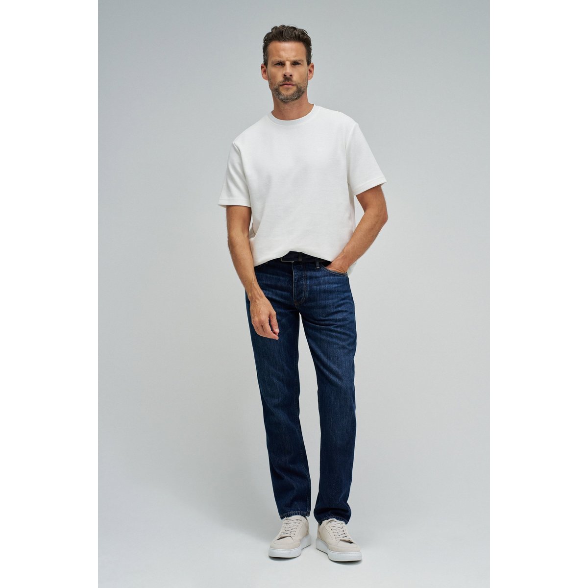 T-SHIRT TEXTURÉE blanc, SALSA JEANS