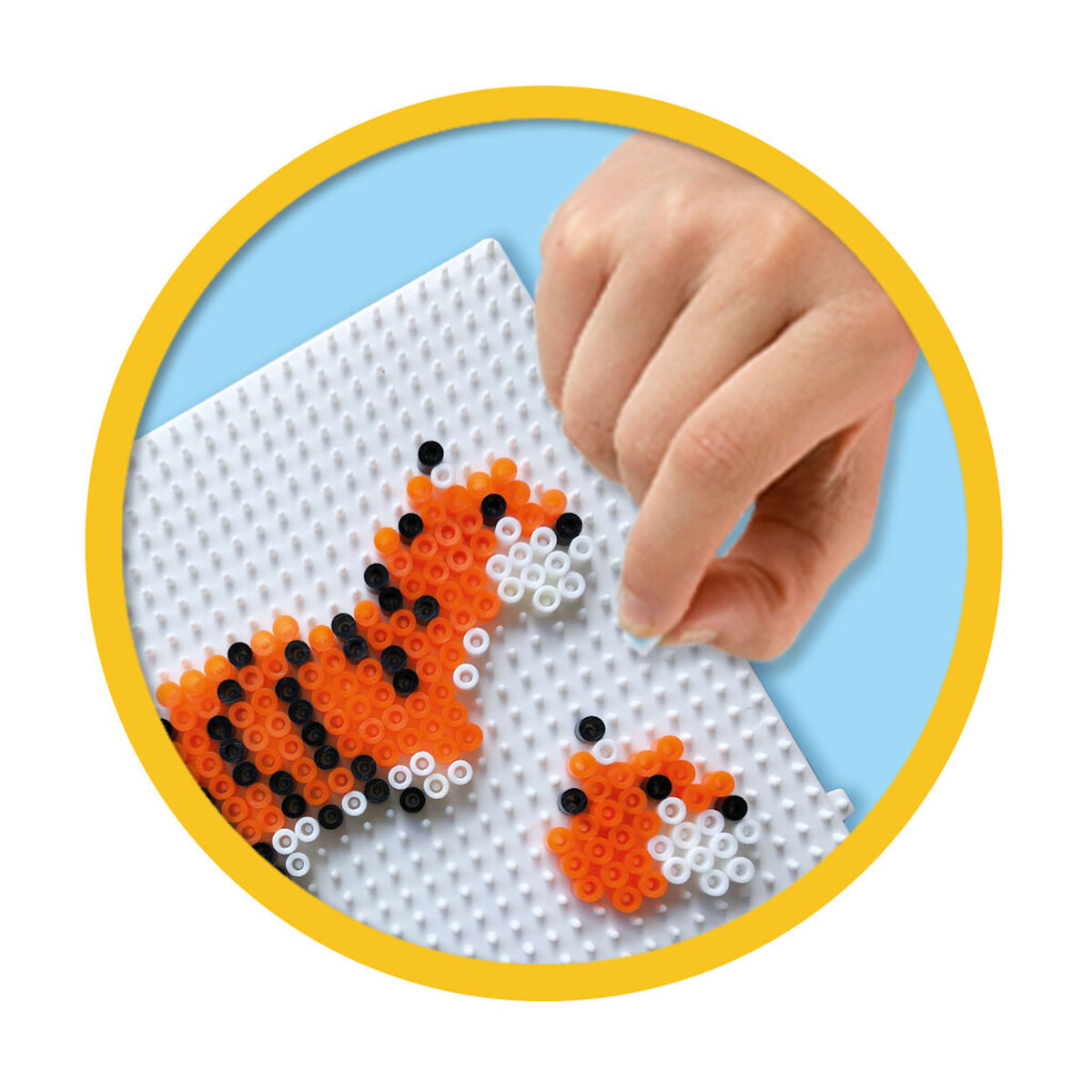 Brinquedo "Missangas 3D - animais selvagens", SES multicolor, SES