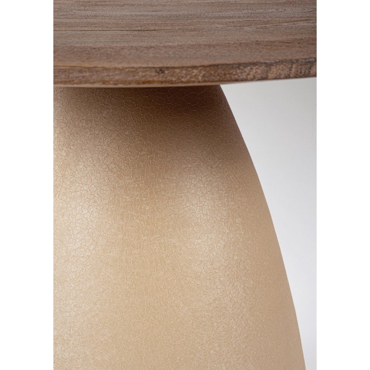 Set de 2 tables en bois et métal - STANLEY plateaux marron, pieds beige, MATHI DESIGN