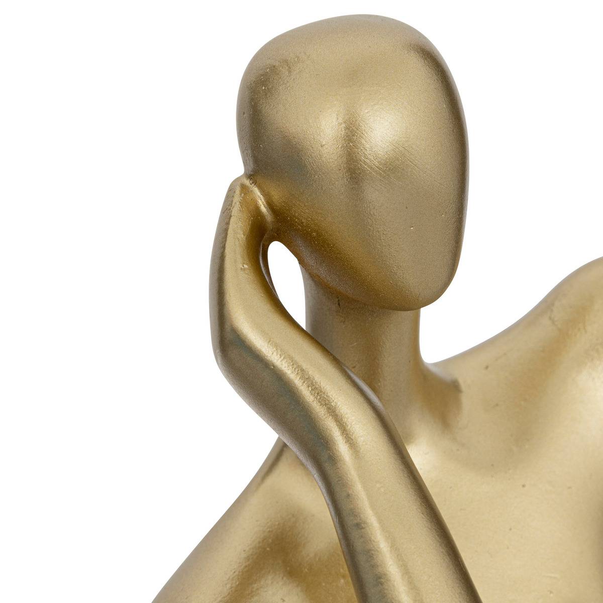 Statuette femme LE COLLECTIONNEUR doré, ATMOSPHERA