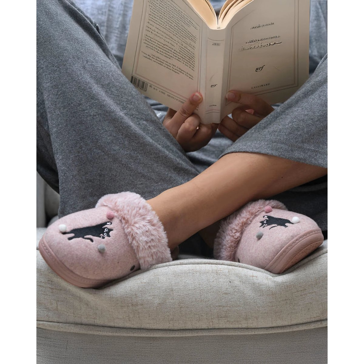 Chaussons Mules rose, ISOTONER