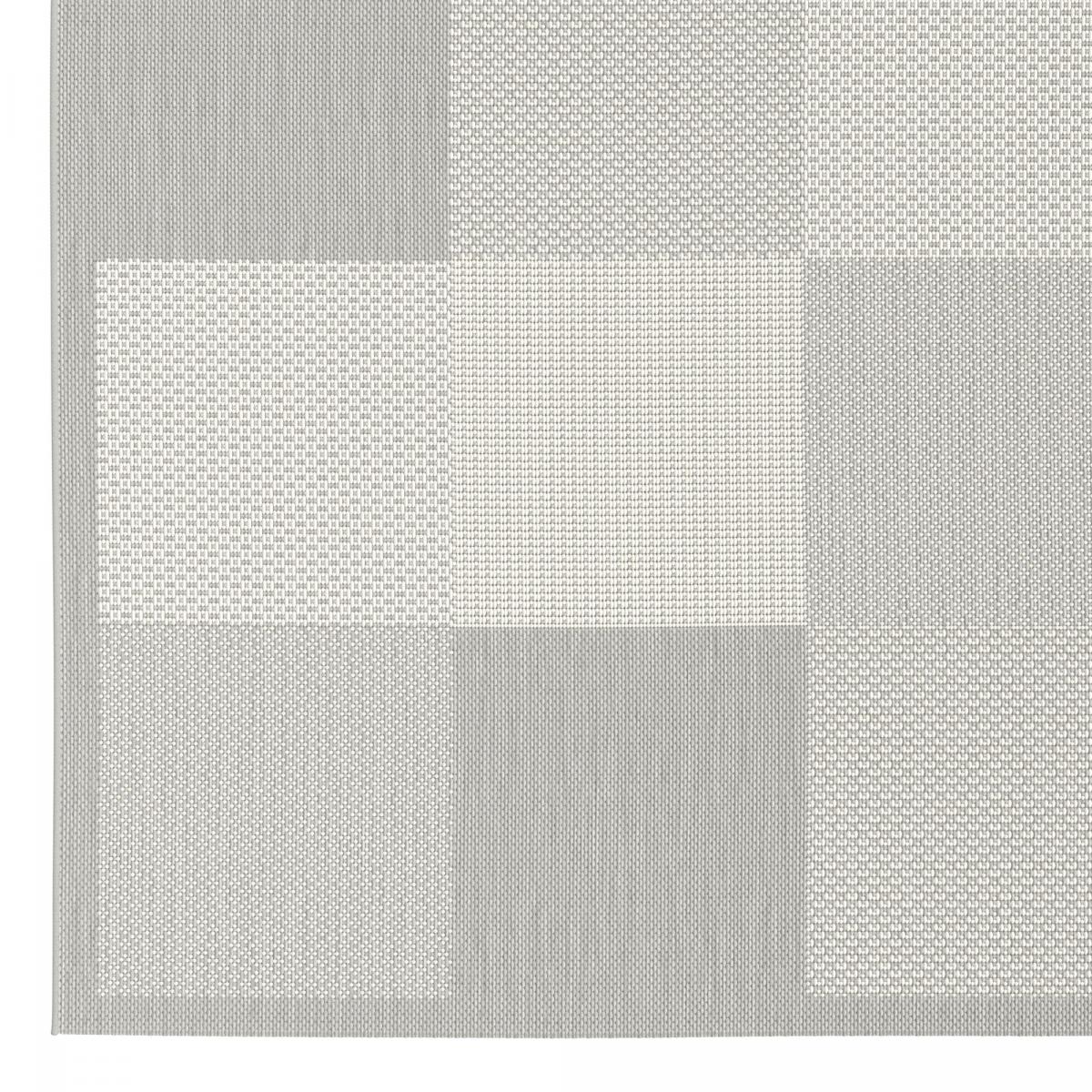 Tapis extérieur tissé kilim rectangle STAROW 1 gris, UN AMOUR DE TAPIS