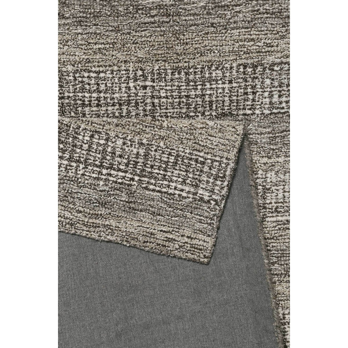 Tapis pure laine tissé main chiné chic ,  GUSTAV brun taupe, WECON HOME