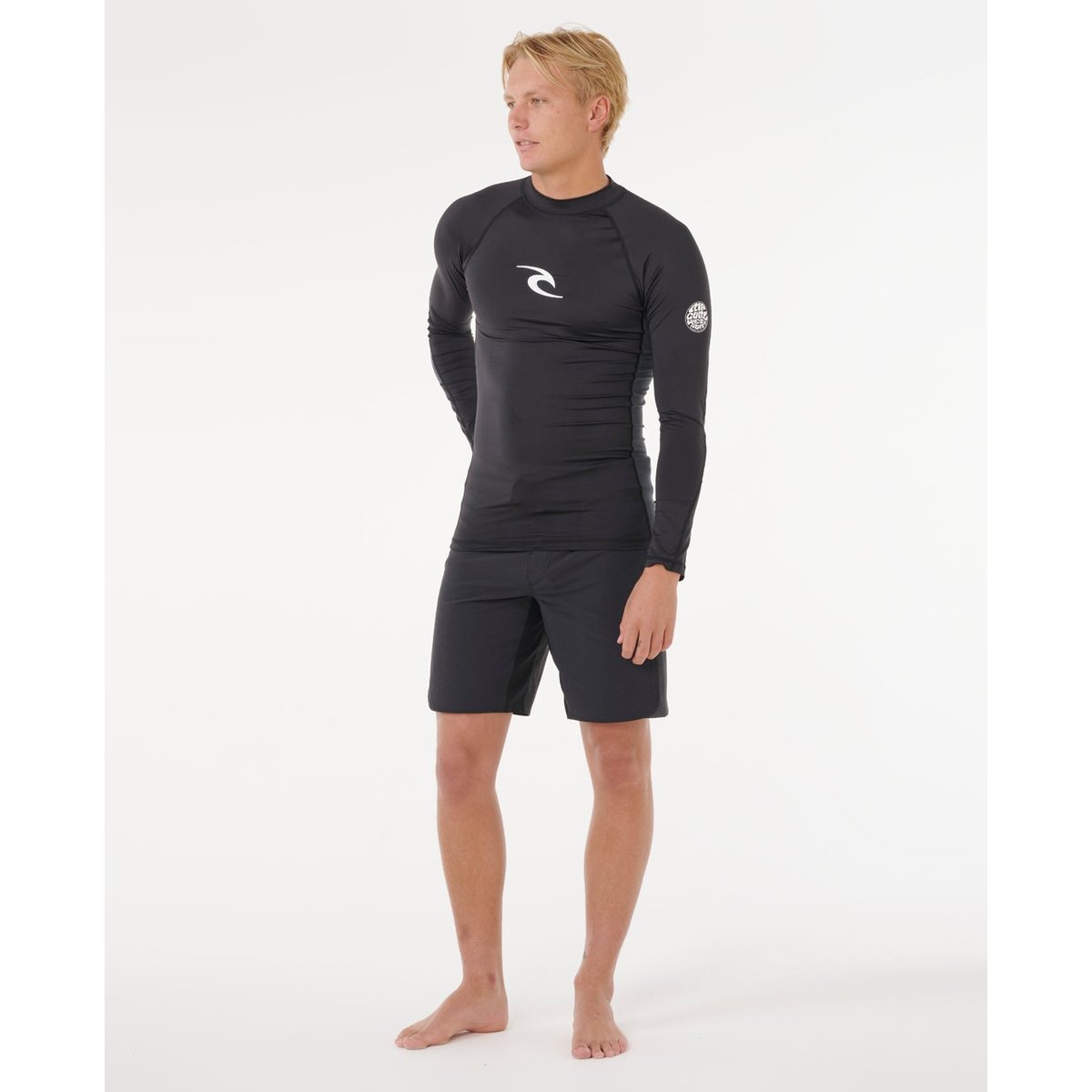T-shirt anti-UV à manches longues WAVES ICON UPF Performance black, RIP CURL