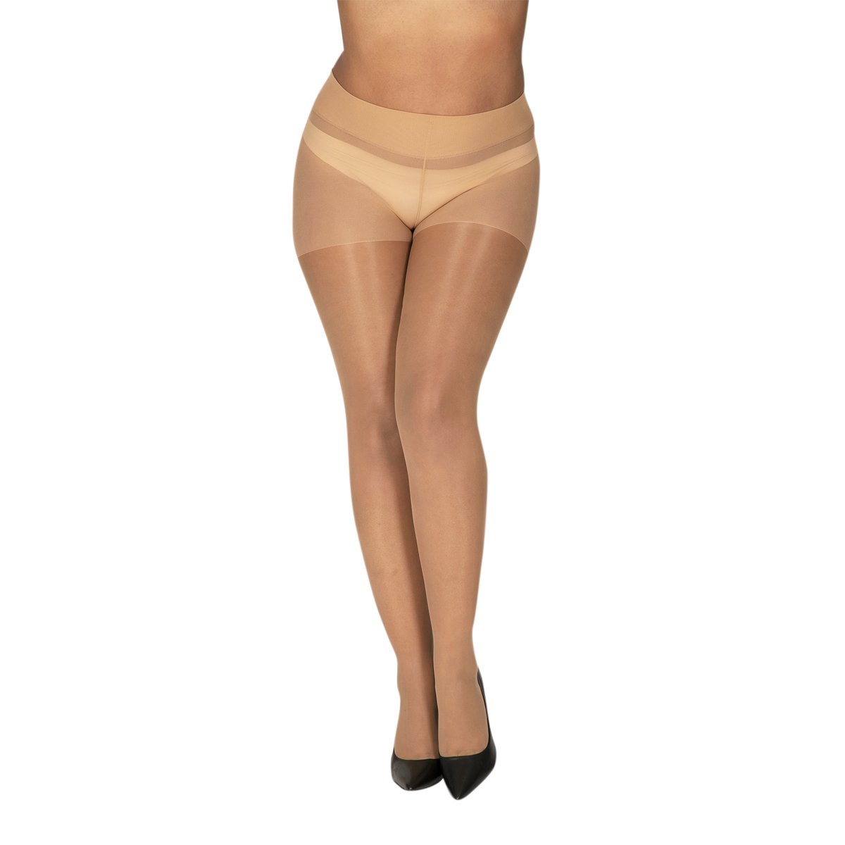 Collants transparents 20D MORPHOLOGIE beige lumineux, WELL