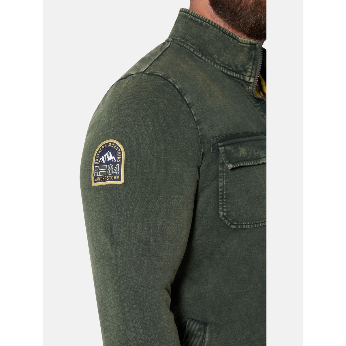 Veste en molleton BLANKUR olive, JAN VANDERSTORM