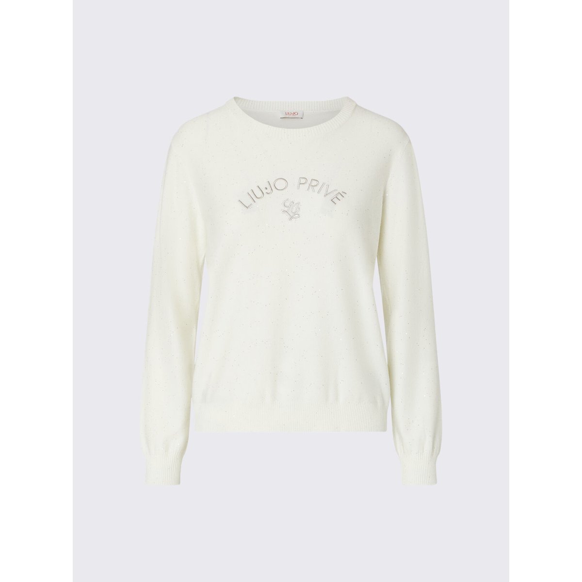 Haut avec micro paillettes blanc laine, LIU JO
